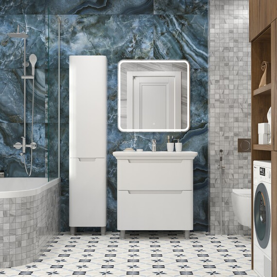 Тумба напольная с раковиной Briz Альби 75 см 235 03-08075-14 00 БЕЛ (раковина Дуглас 75) фото 5
