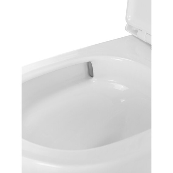 Унитаз подвесной безободковый BelBagno Unique BB007CH-TOR/SC с тонкой крышкой микролифт (Система смыва торнадо) фото 8
