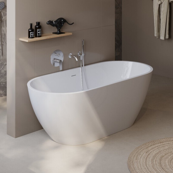 Ванна отдельностоящая BelBagno UNO 165x75 см BB701-1650-750-K фото 