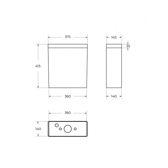 Унитаз-компакт безободковый Cezares Stylus-Tor CZR-538-CP-TOR с тонкой крышкой микролифт, кнопка брашированное золото (система смыва Торнадо) фото 12