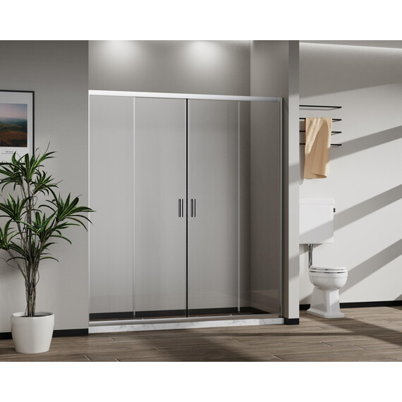 Душевая дверь Vincea Сити (City) 170 см VDS-5CT2170CL, хром/прозрачное фото 2