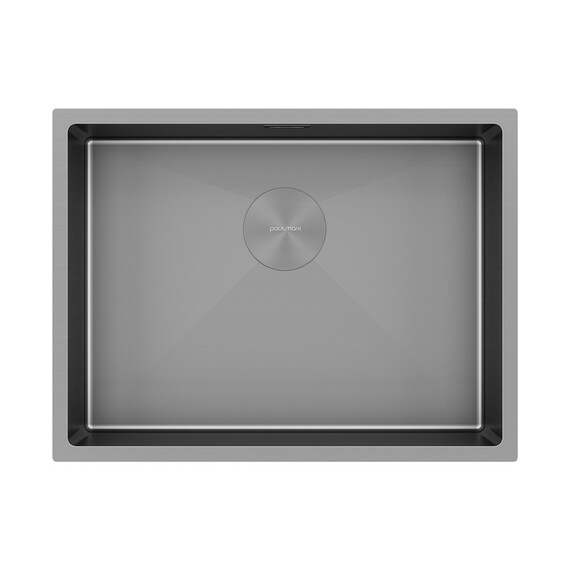 Кухонная мойка Paulmark Next 58 Uni 1,2 мм PM215844-MG, серый матовый фото 