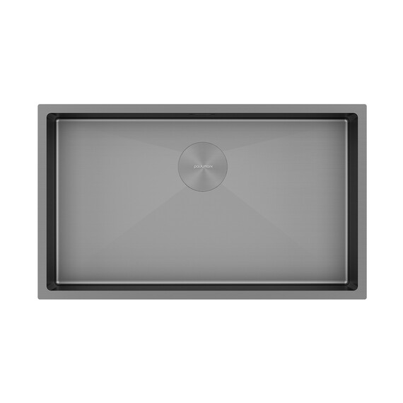 Кухонная мойка Paulmark Next 74 Uni 1,2 мм PM217444-MG, серый матовый фото 2