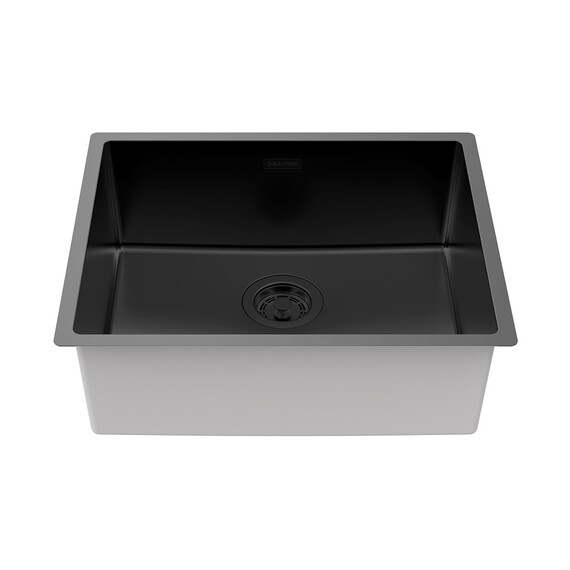 Кухонная мойка Paulmark Lassan 54 Uni 1 мм LA54-MBN, чёрный матовый фото 3