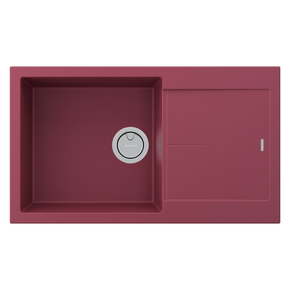 Кухонная мойка Paulmark Extensio 86 PM988650-ME, красный фото 2