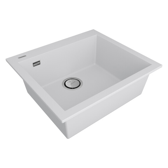 Кухонная мойка Paulmark Decoration 56 PM935650-WH, белый матовый фото 3