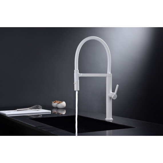 Смеситель для кухни Paulmark Leader Le214101-WH, белый матовый фото 10