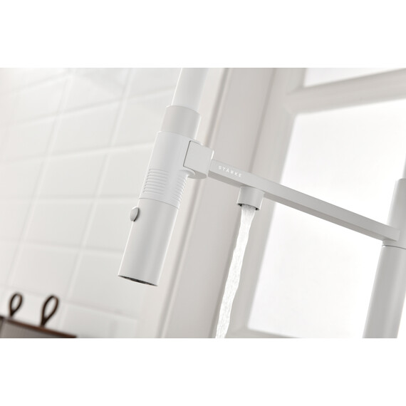 Смеситель для кухни Paulmark Gravity Gr213888-WH, белый матовый фото 12