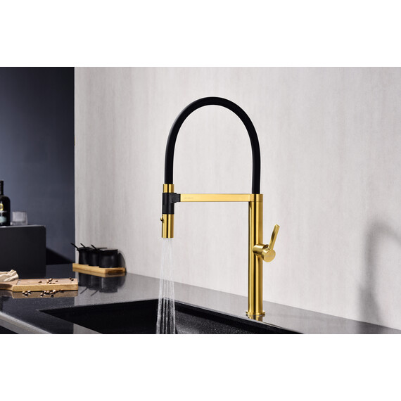 Смеситель для кухни Paulmark Leader Le214101-BG, брашированное золото фото 8