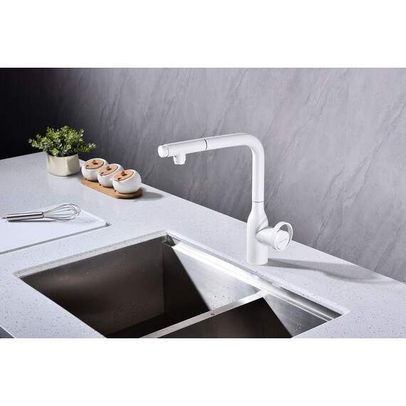 Смеситель для кухни Paulmark Urban Ur213104-WH, белый матовый фото 3