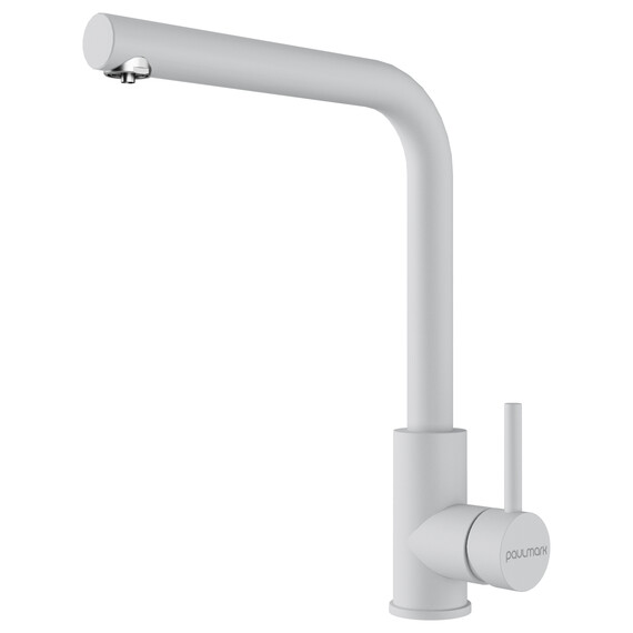 Смеситель для кухни Paulmark Twin Tw213622-WH, белый матовый фото 
