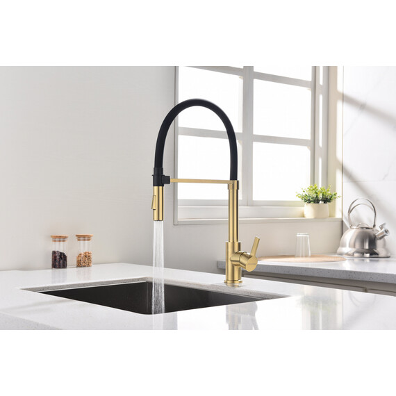 Смеситель для кухни Paulmark Halt Ha214021-LG, светлое золото фото 9