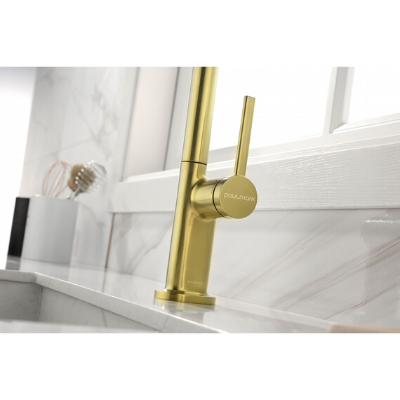Смеситель для кухни Paulmark Neo Ne214419-BG, брашированное золото фото 17