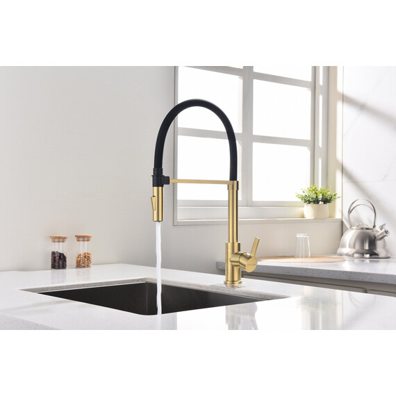 Смеситель для кухни Paulmark Halt Ha214021-LG, светлое золото фото 8