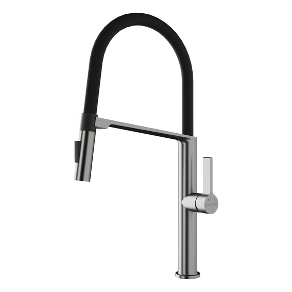Смеситель для кухни Paulmark Barrel Ba214029-BS, брашированная сталь фото 