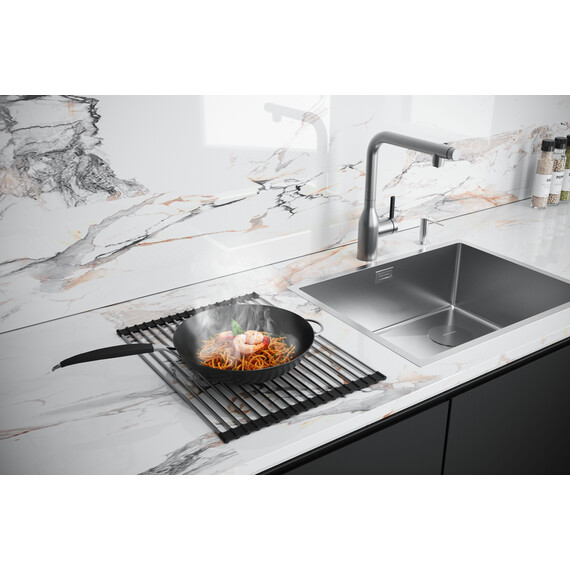 Ролл-мат для кухонной мойки Paulmark Columna C440-SB, чёрный фото 6
