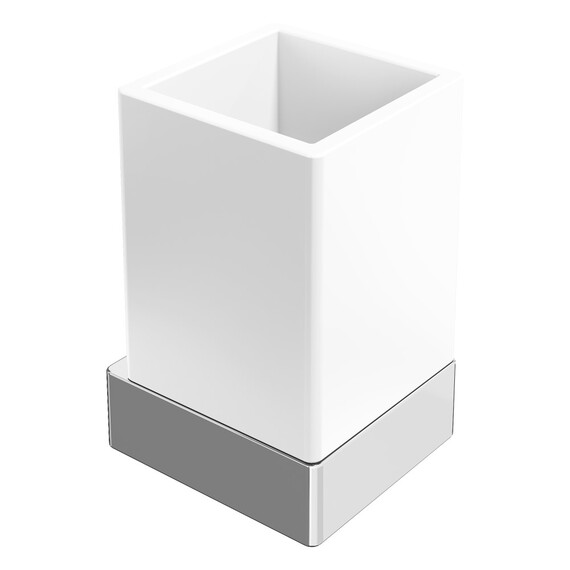 Стакан для зубных щеток Boheme Qubic 10724-CR фото 