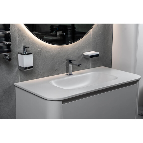 Дозатор для жидкого мыла Boheme Qubic 10727-CR фото 3