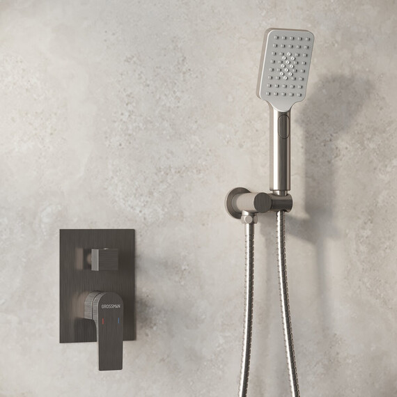 Душевая система для ванны Grossman Classic 501.K35.04.120, брашированный никель фото 3