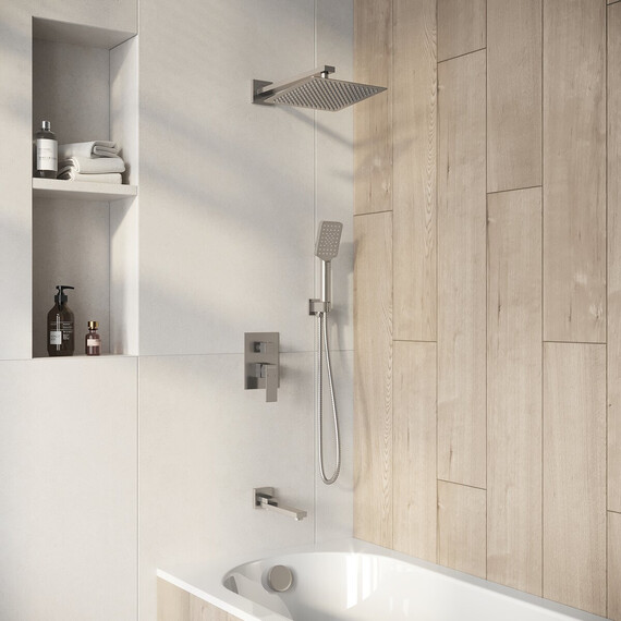Душевая система для ванны Grossman Style 501.K35.05.120, брашированный никель фото 