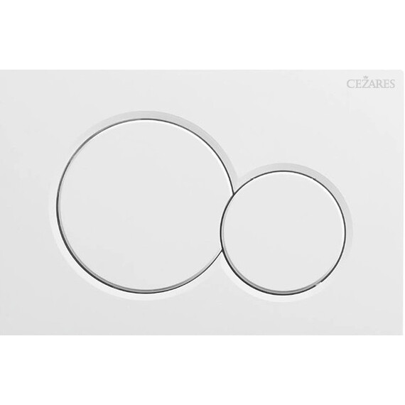 Кнопка смыва Cezares Stylus STYLUS-BTN-BL, белый глянцевый фото 