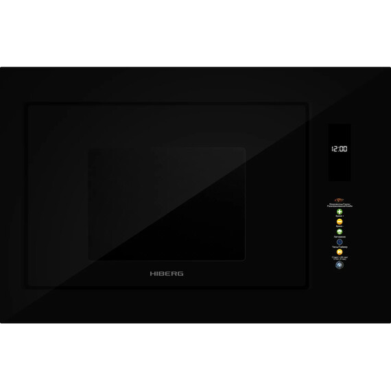 Встраиваемая микроволновая печь Hiberg i-VM 9505 B (чёрное стекло) фото 