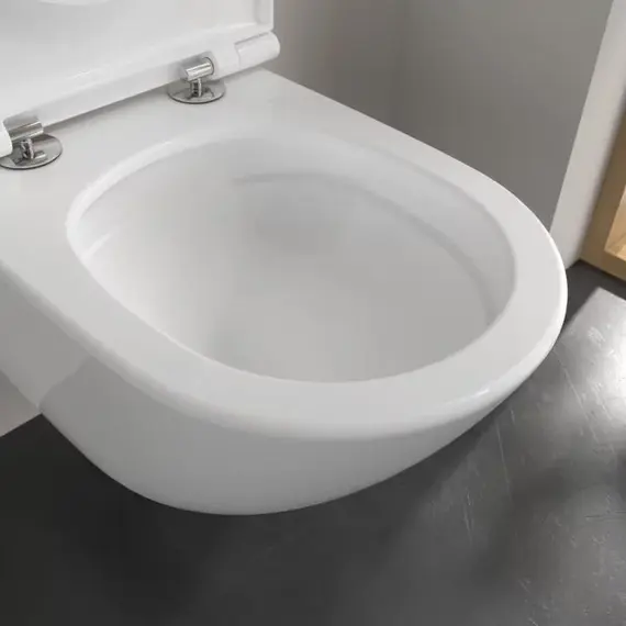 Унитаз подвесной безободковый Villeroy&Boch Universo 4670T901 с крышкой микролифт фото 5