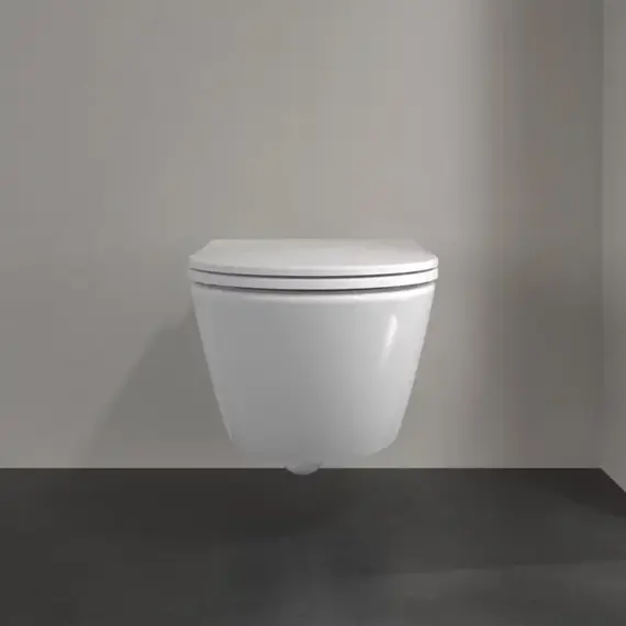 Унитаз подвесной безободковый Villeroy&Boch Universo 4670T901 с крышкой микролифт фото 2