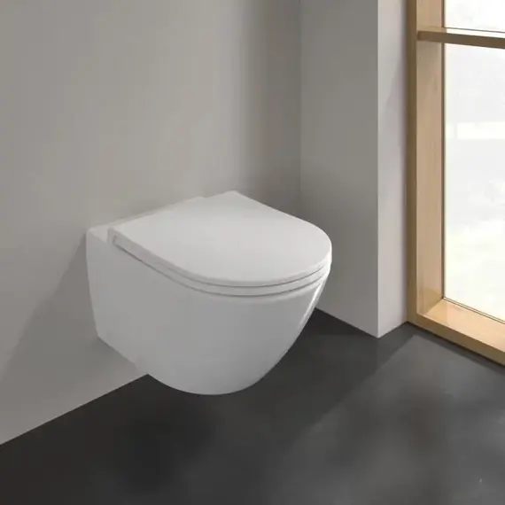 Унитаз подвесной безободковый Villeroy&Boch Universo 4670T901 с крышкой микролифт фото 3