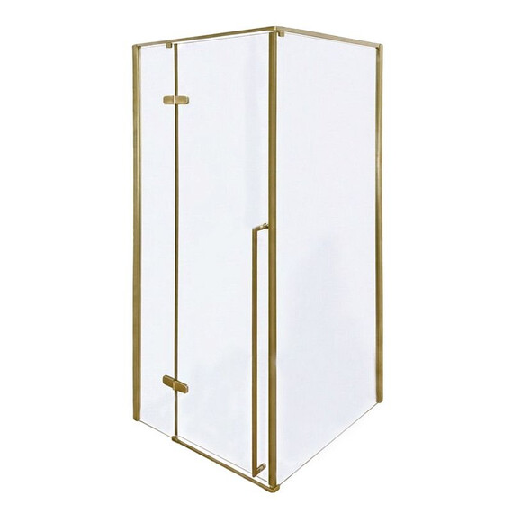 Душевое ограждение Loranto Sunway 90x90 см CS-501G-90, золото/прозрачное фото 