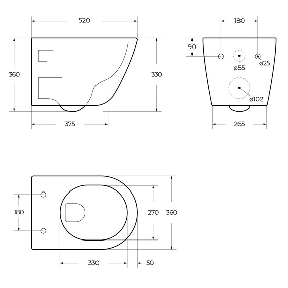 Унитаз подвесной безободковый BelBagno MARINO-TOR BB7026CH-TOR/SC (система смыва торнадо) с тонкой крышкой микролифт фото 6