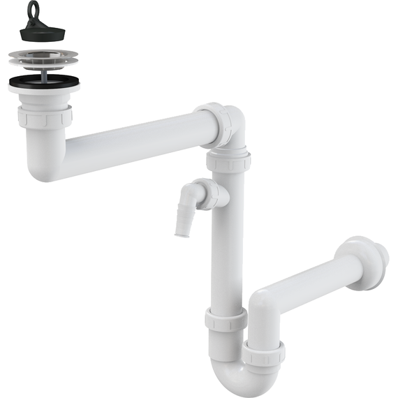 Сифон для мойки AlcaPlast A870P-DN40 фото 