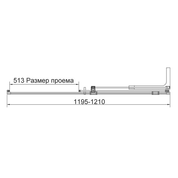 Душевая дверь Vincea Волк-Ин (Walk-In) 120 см VDS-4WSL120CL-R (стекло 8 мм) хром/прозрачное фото 6