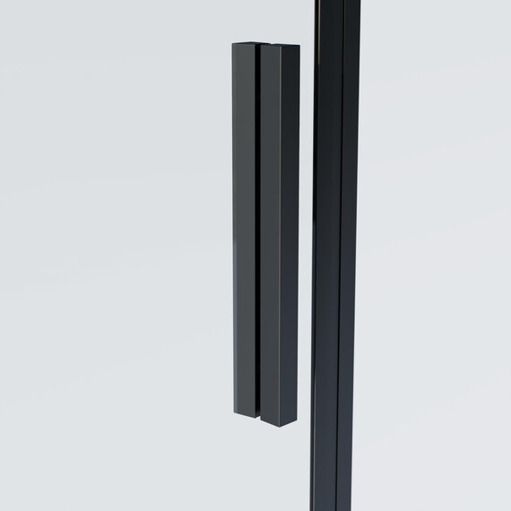 Душевое ограждение Vincea Софт 2 (Soft 2) 100x90 см VSR-3SO29010CLB, чёрный/прозрачное фото 4
