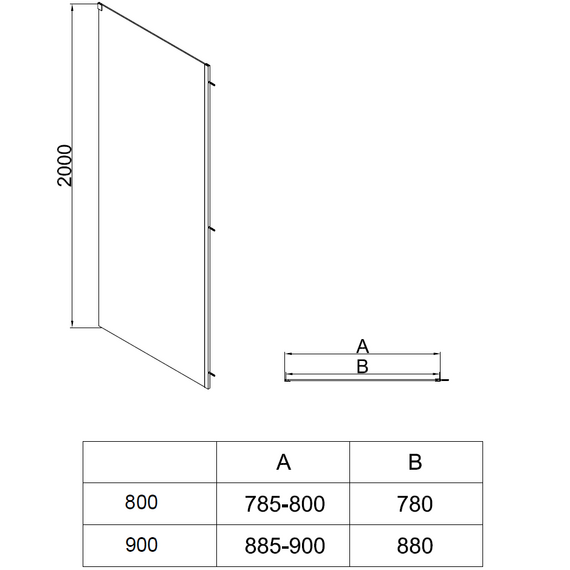 Душевое ограждение Vincea Софт 2 (Soft 2) 130x90 см VSR-3SO29013CLB, чёрный/прозрачное фото 12