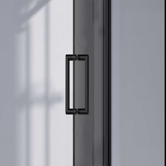 Душевое ограждение Vincea Комо-Н (Como-N) 150x80 см VSR-4CN8015CGB (стекло 8 мм) чёрный/тонированное фото 3