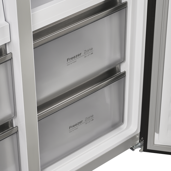 Двухкамерный холодильник Maunfeld MFF190NFDBG Matt Inverter фото 9