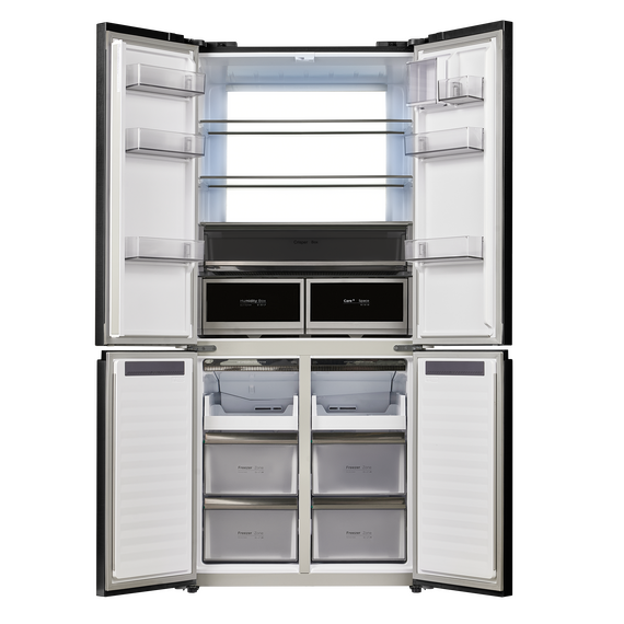 Двухкамерный холодильник Maunfeld MFF190NFDBG Matt Inverter фото 16