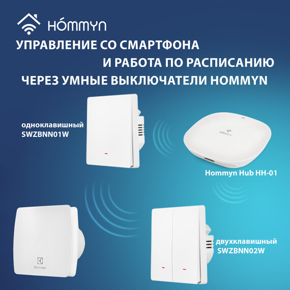Вентилятор вытяжной Electrolux Glass EAFG-100 white фото 6
