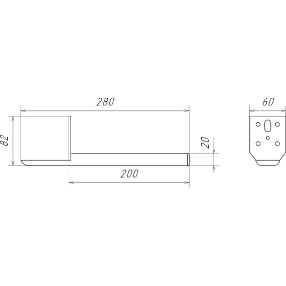 Комплект нерегулируемых мебельных ножек Comforty 00-00022510CF, хром матовый (2 шт) фото 5