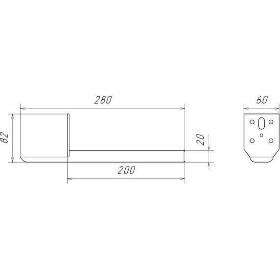 Комплект нерегулируемых мебельных ножек Comforty 00-00022073CF, серый шёлк (2 шт) фото 5