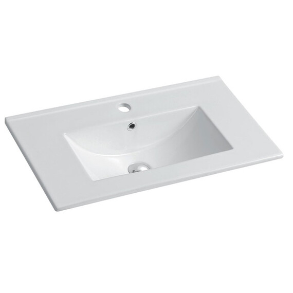 Тумба подвесная с раковиной Vincea Mia Slim 70 см VMC-2MC700S1VO (раковина VBS-13970S1) винтажный дуб фото 2