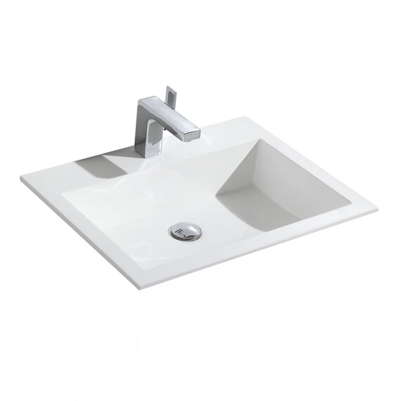 Тумба подвесная с раковиной Vincea Кьяра 2D (Chiara 2D) 60 см VMC-2C2600CO (раковина VCB-13600W) дуб чарльстон фото 2