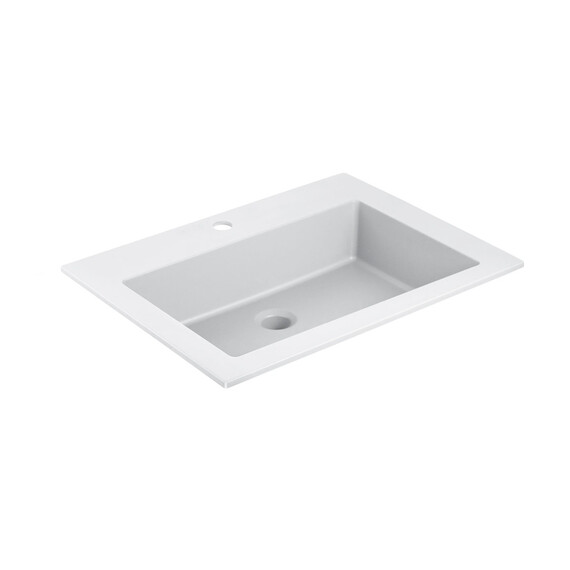 Тумба подвесная с раковиной Vincea Кьяра 2D (Chiara 2D) 60 см VMC-2C2600CO (раковина VCB-13600W) дуб чарльстон фото 10