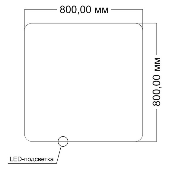 Зеркало Vincea 80 см VLM-3BE8008-2 фото 6