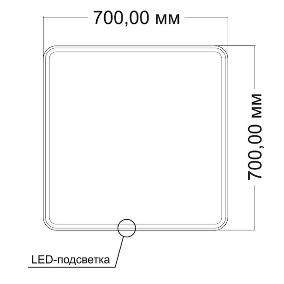Зеркало Vincea 70 см VLM-3VC7007 фото 3