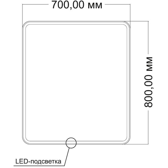 Зеркало Vincea 70 см VLM-3VC700 фото 4