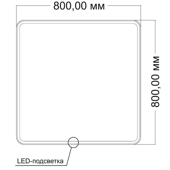 Зеркало Vincea 80 см VLM-3VC8008-2 фото 3