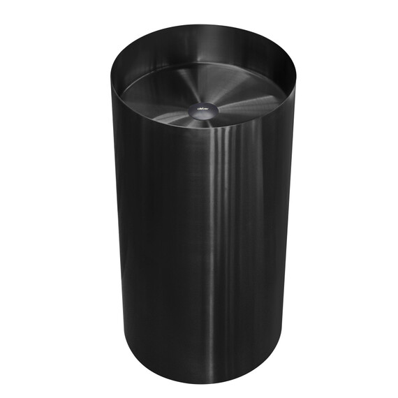 Раковина напольная Abber Wasser Kreis 40 см AF2414MB, чёрный матовый фото 2