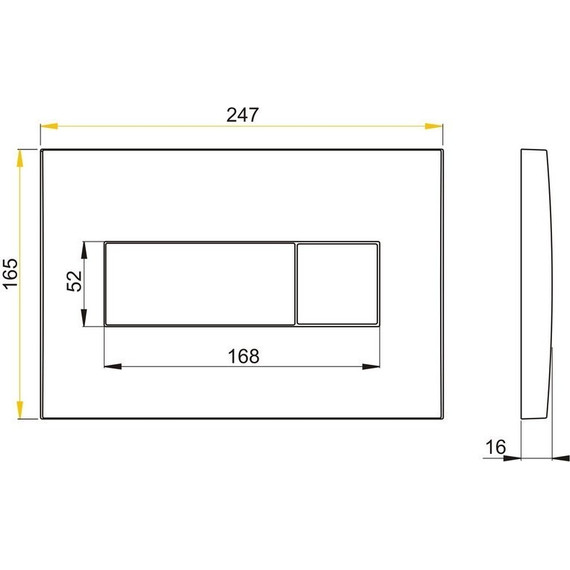 Кнопка смыва Alcaplast M375 фото 2